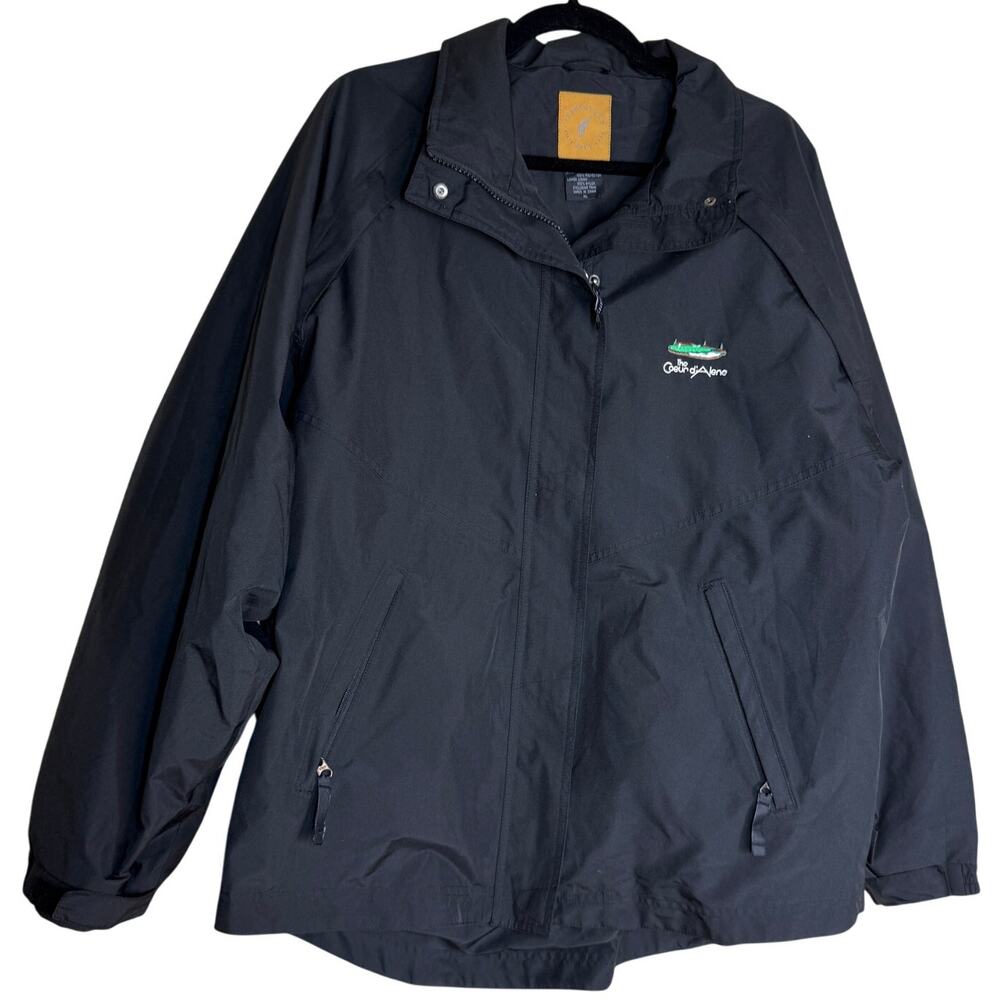 Forester Golf Windbreaker Jacket Women Large Black The Coeur Dalene Gore-Tex VTG